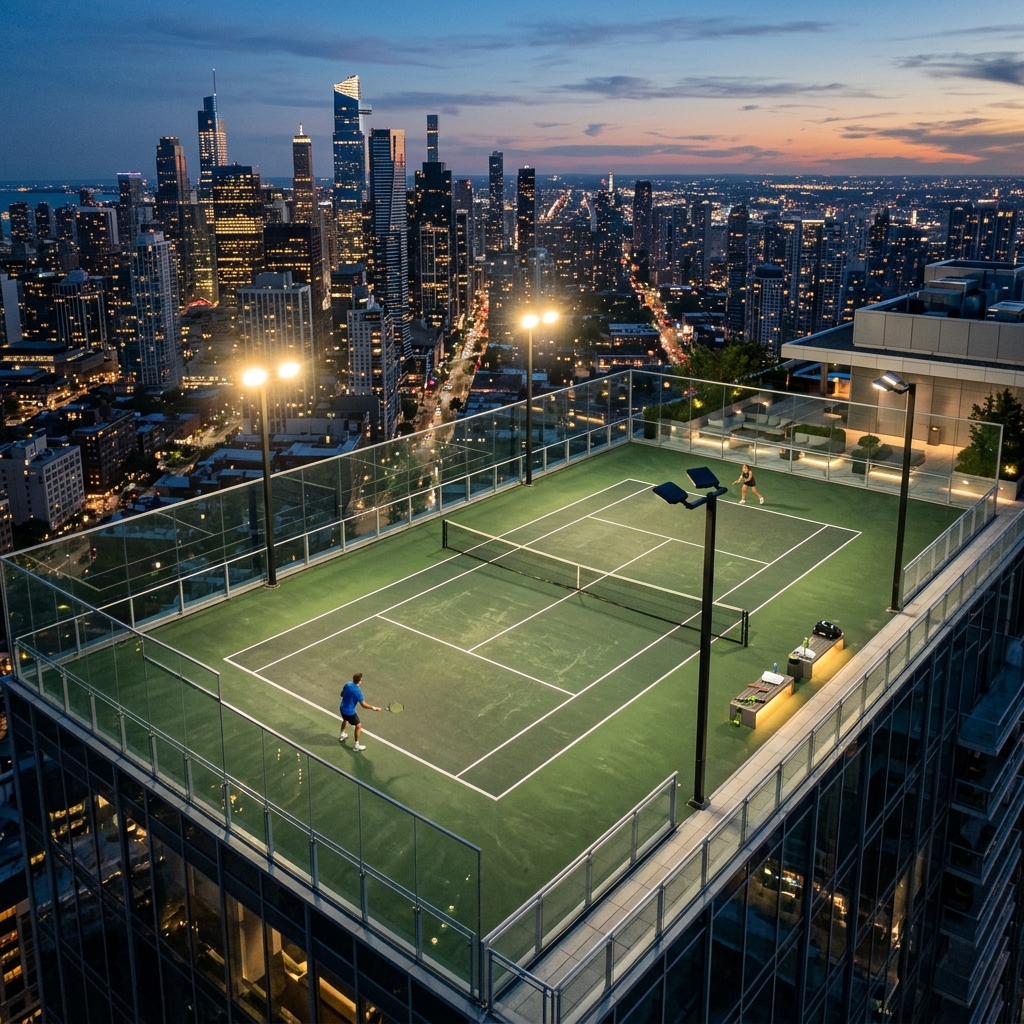 Rooftop Tennis Court
